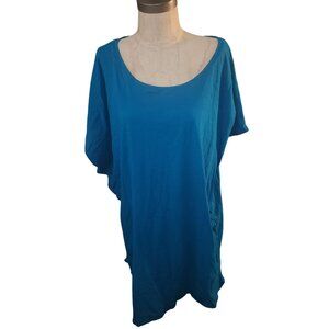 Victoria's Secret Size XL/ XXL Teal Knit Cap Sleeve Casual Lounge Style Top